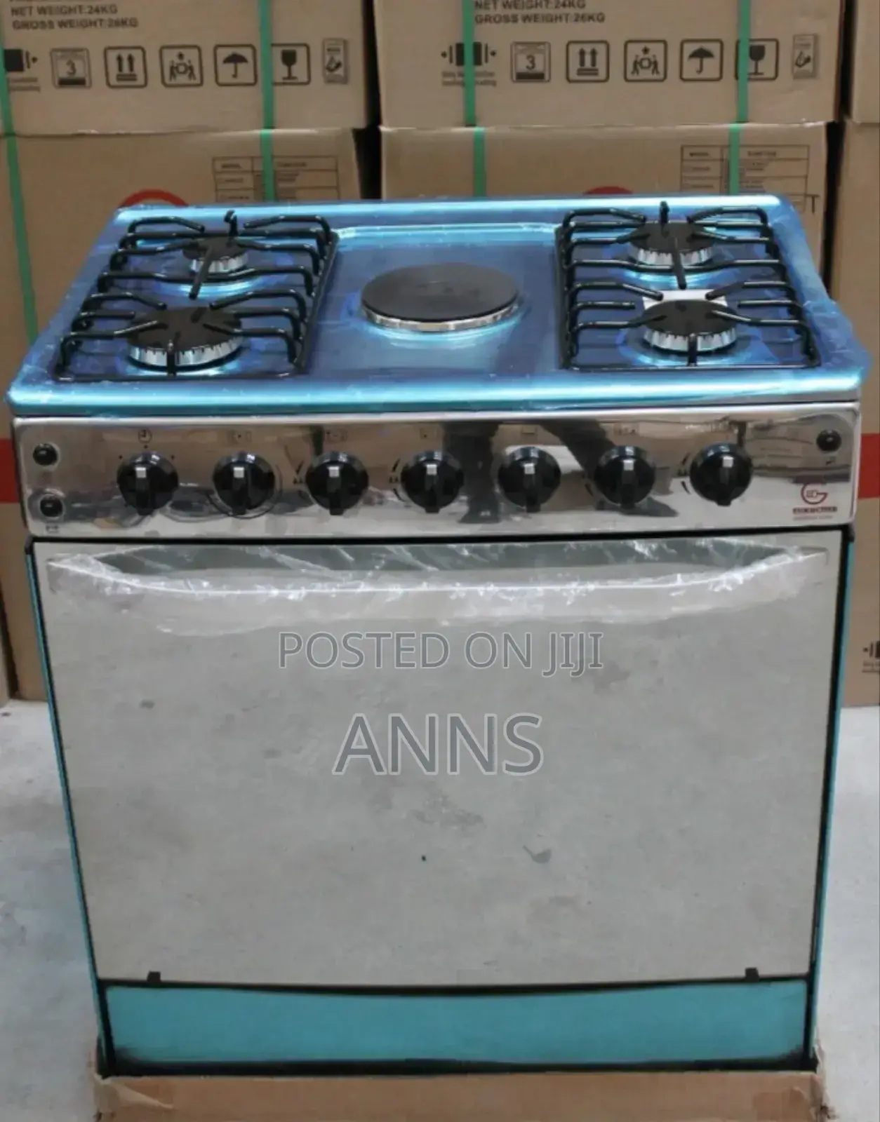 60*90 Eurochef 4+1 Standing Cooker