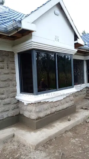 Gray Coated Sliding Windows