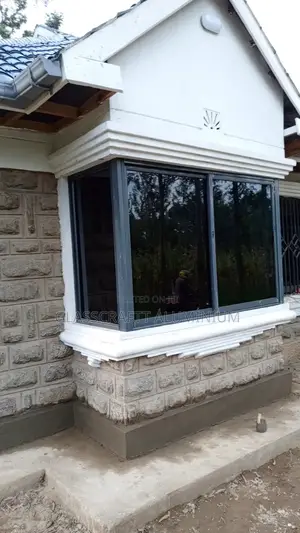 Gray Coated Sliding Windows
