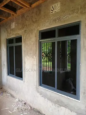 Gray Coated Sliding Windows