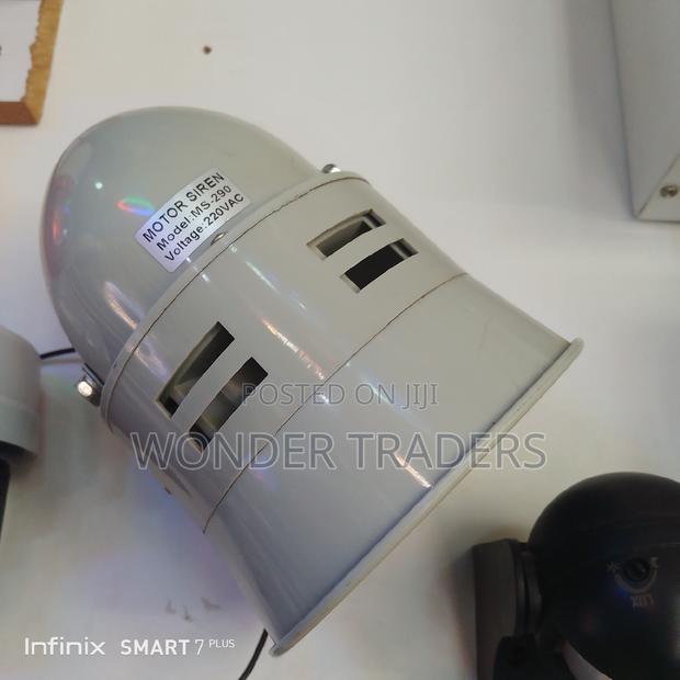 Motor Siren, Warning Light. Complete Motor Siren - main view