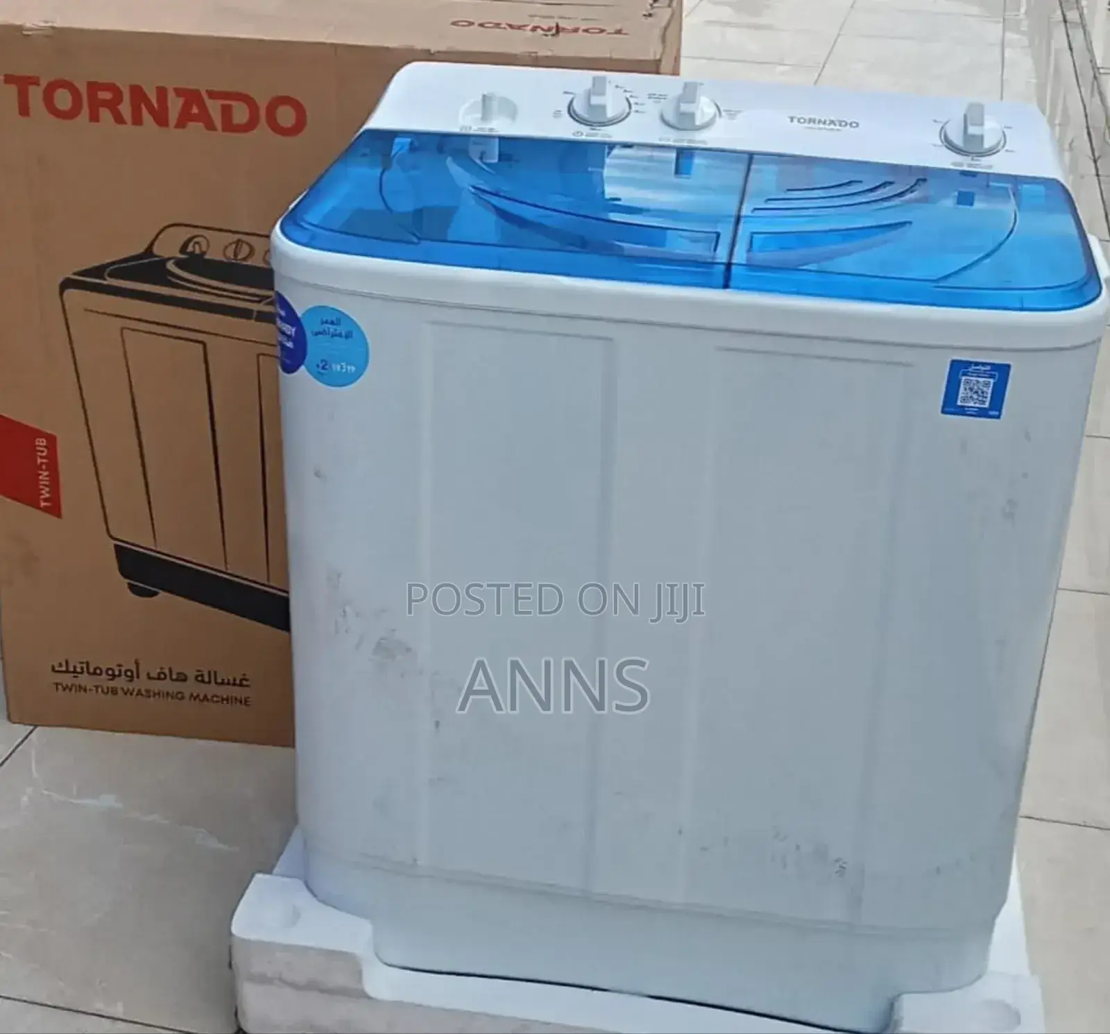 Tornado 10kgs~White Wash/ Spin Laundry Machine