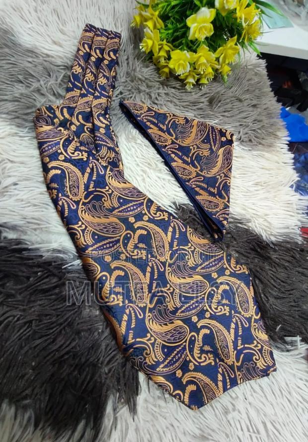 Black Ascot Tie Set With a Set of Orange - thumbnail 2