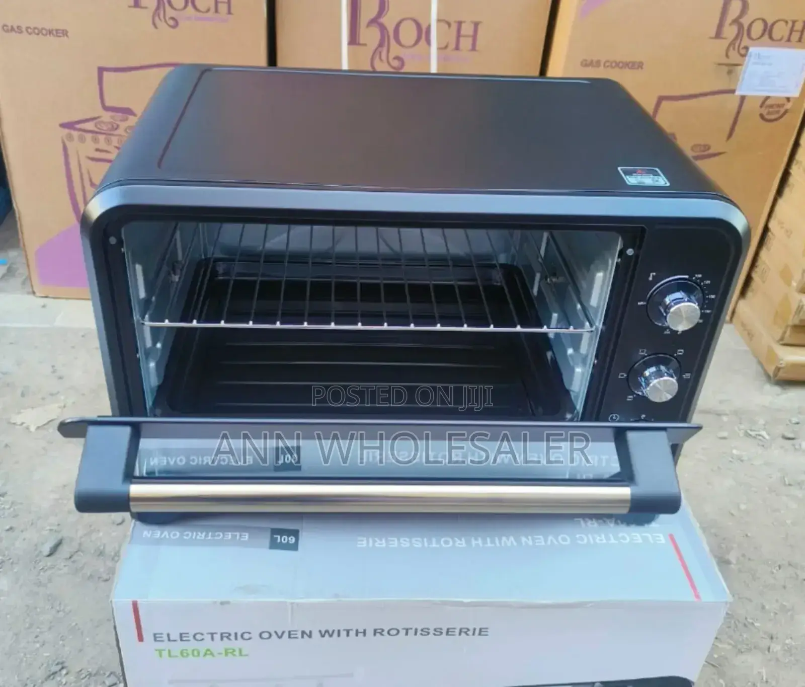 Black 60 Litres Tlac Electric Oven With Rotisserie R-6