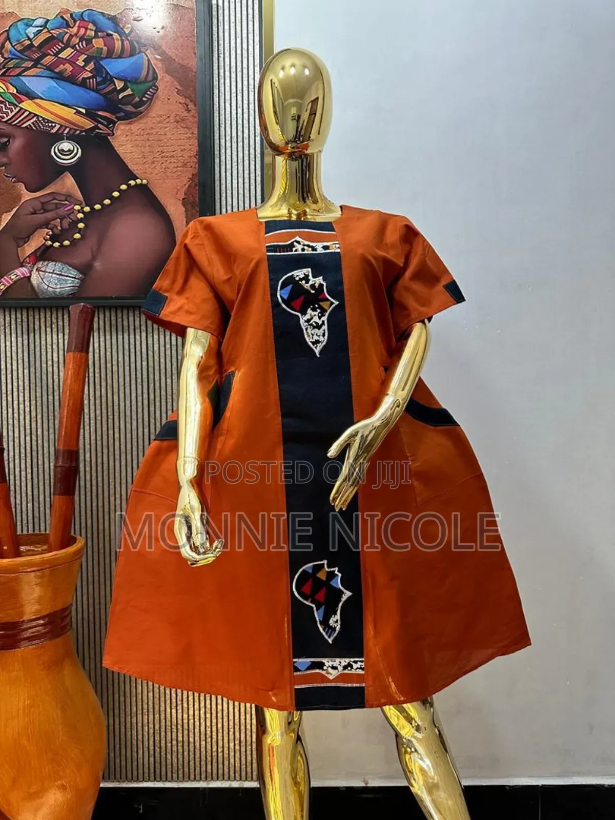 Inspired African Shift.Free Dress