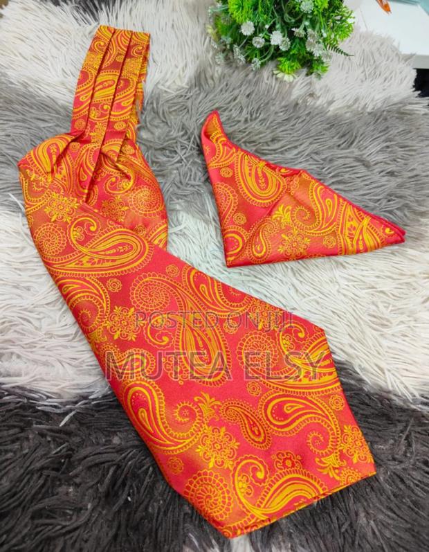 Orange Ascot Tie Sets - main view