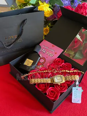 Perfume/Watch/Bracelet/Roses Valentines Gift Set for Ladies