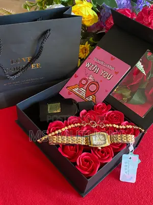 Perfume/Watch/Bracelet/Roses Valentines Gift Set for Ladies