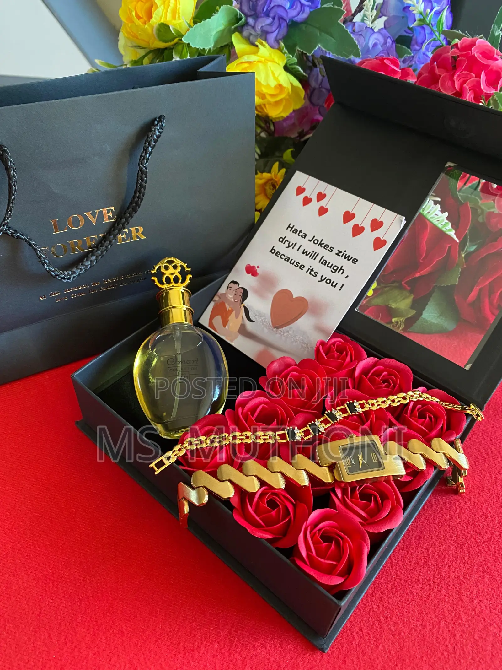 Perfume/Watch/Bracelet/Roses Valentines Gift Set for Ladies