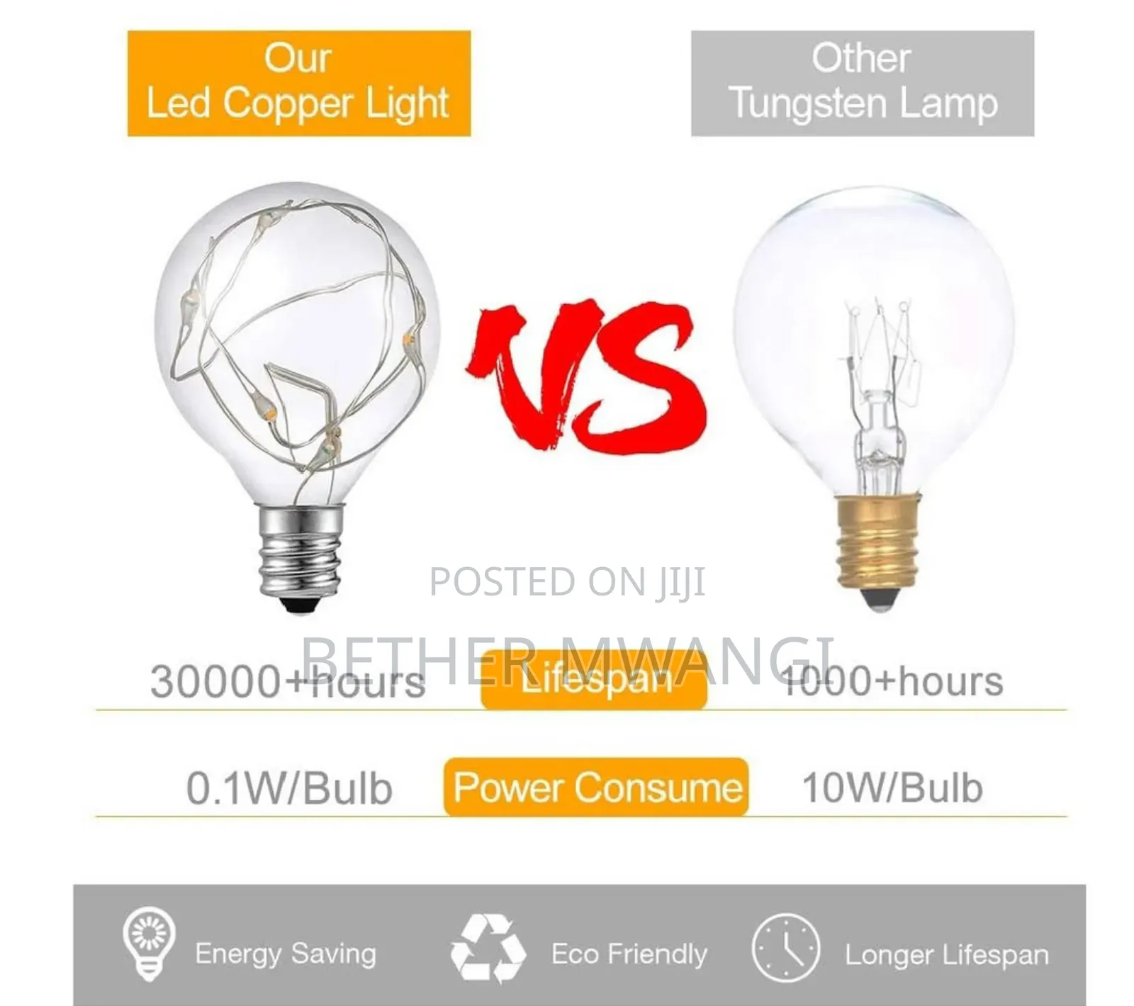 Indoor/Outdoor LED String Lights(9metres/30 Bulbs) in Kenya