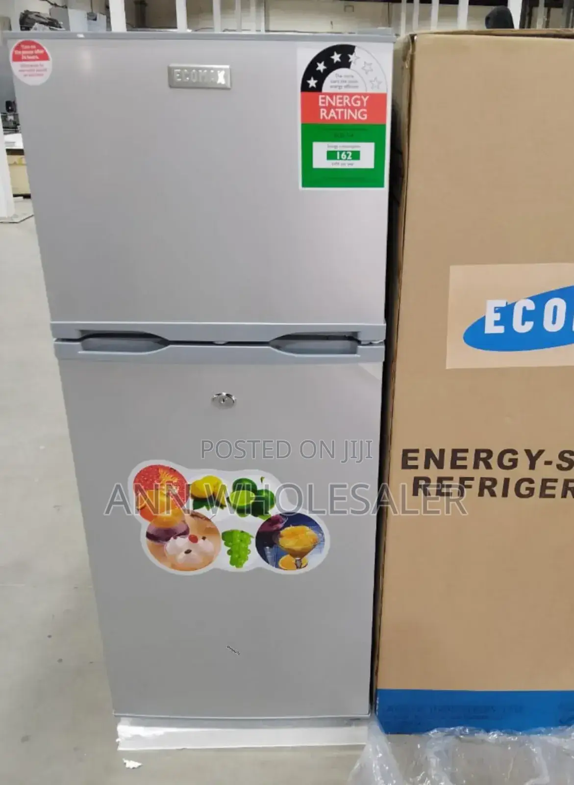 Ecomax 118L Double Door Refrigerator E/118ld