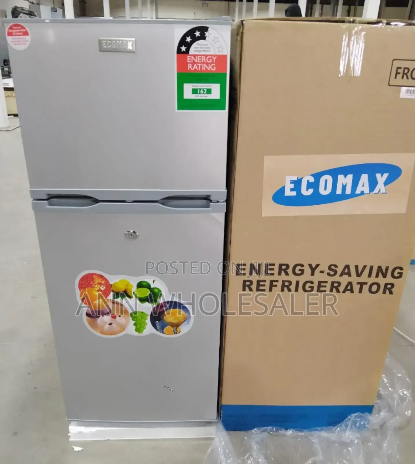 Ecomax 118L Two Door Refrigerator E/118ld