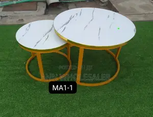 WHITE Nesting Table Marble Effect (MDF) MD-09