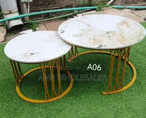 Luxury Pure Ceramic Marble Top Nesting Tables a-N6
