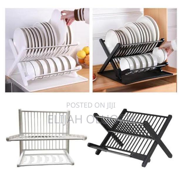 X Shape Foldable Dish Drainer Rack A - main view