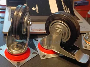 Rubber Castor Wheels 5" Brake