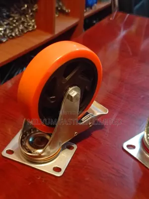 Poly Caster Wheels 5" Brake