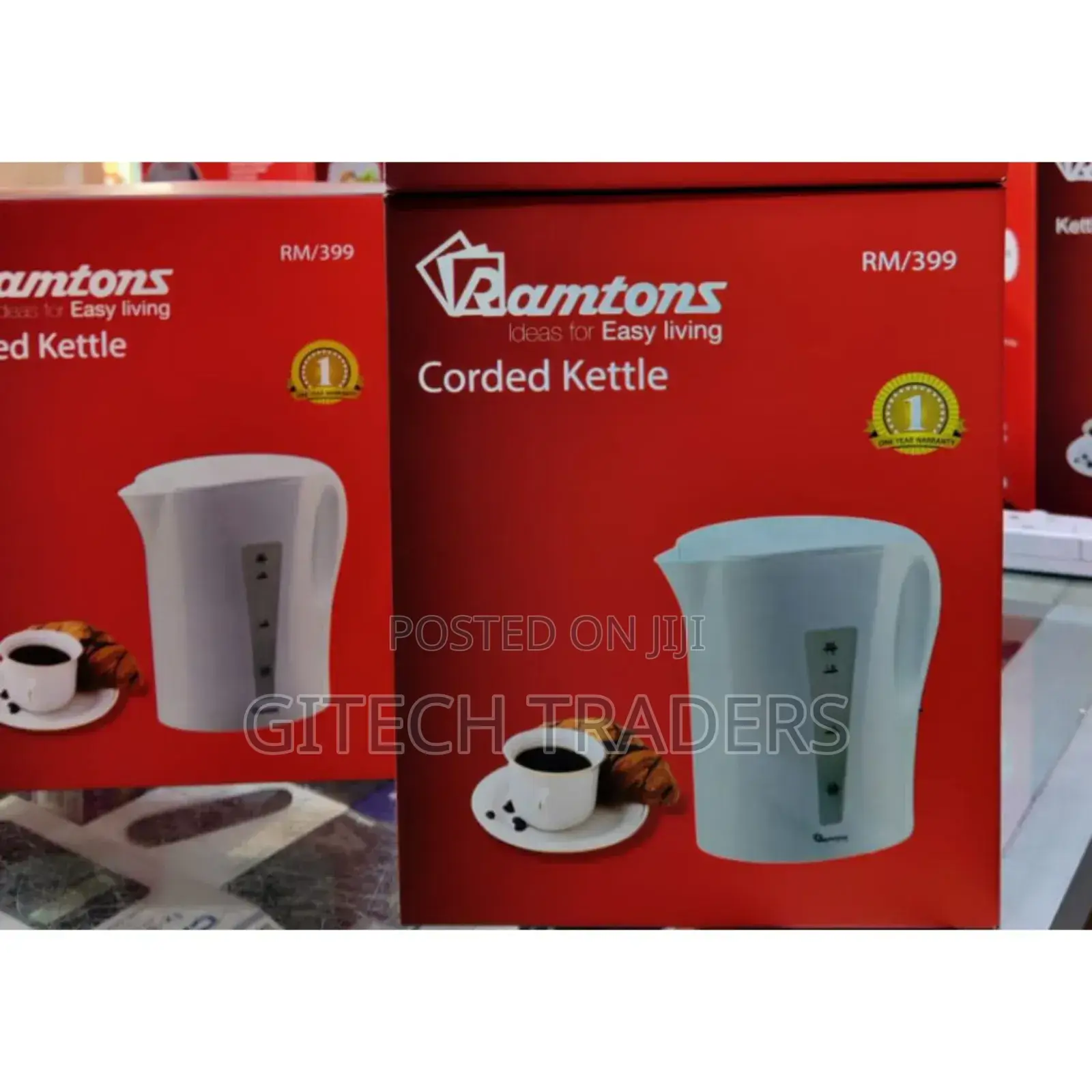 *Ramtons Corded Kettle 1.7litres RM399