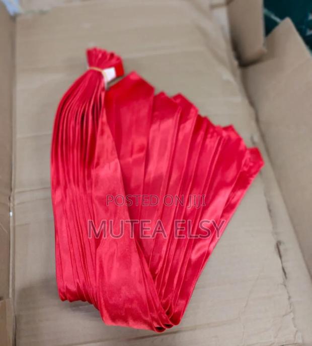 Red Orange Satin Official Ties - thumbnail 3