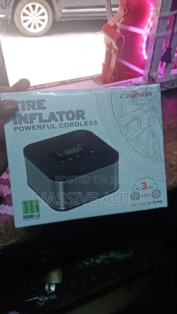 Cordless Powerful Tire Inflator With Phone Charging Ports