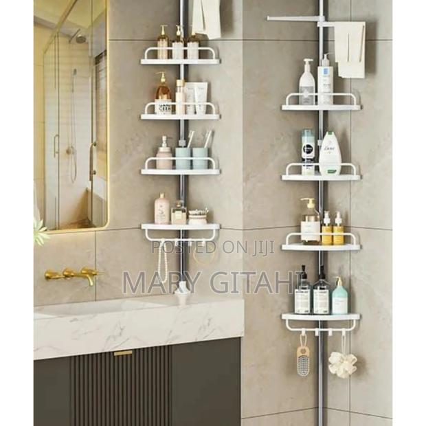 4 Tier Adjustable Telescopic Multi-Corner Shelf Organiser*_ - main view