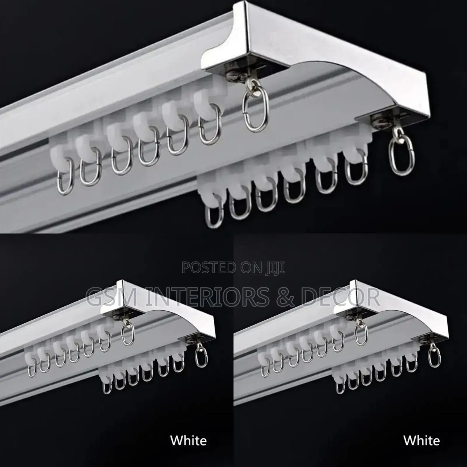 Aluminium Curtain Rails Double Curtain Rails Complete