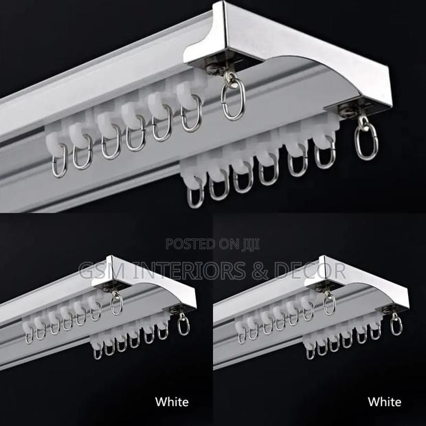 Aluminium Curtain Rails Double Curtain Rails Complete - main view