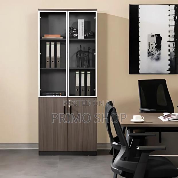 Storage Cupboards; 2-Door Wooden Office Cabinet - main view