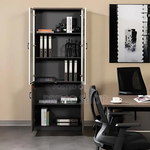 Storage Cupboards; 2-Door Wooden Office Cabinet - thumbnail 4