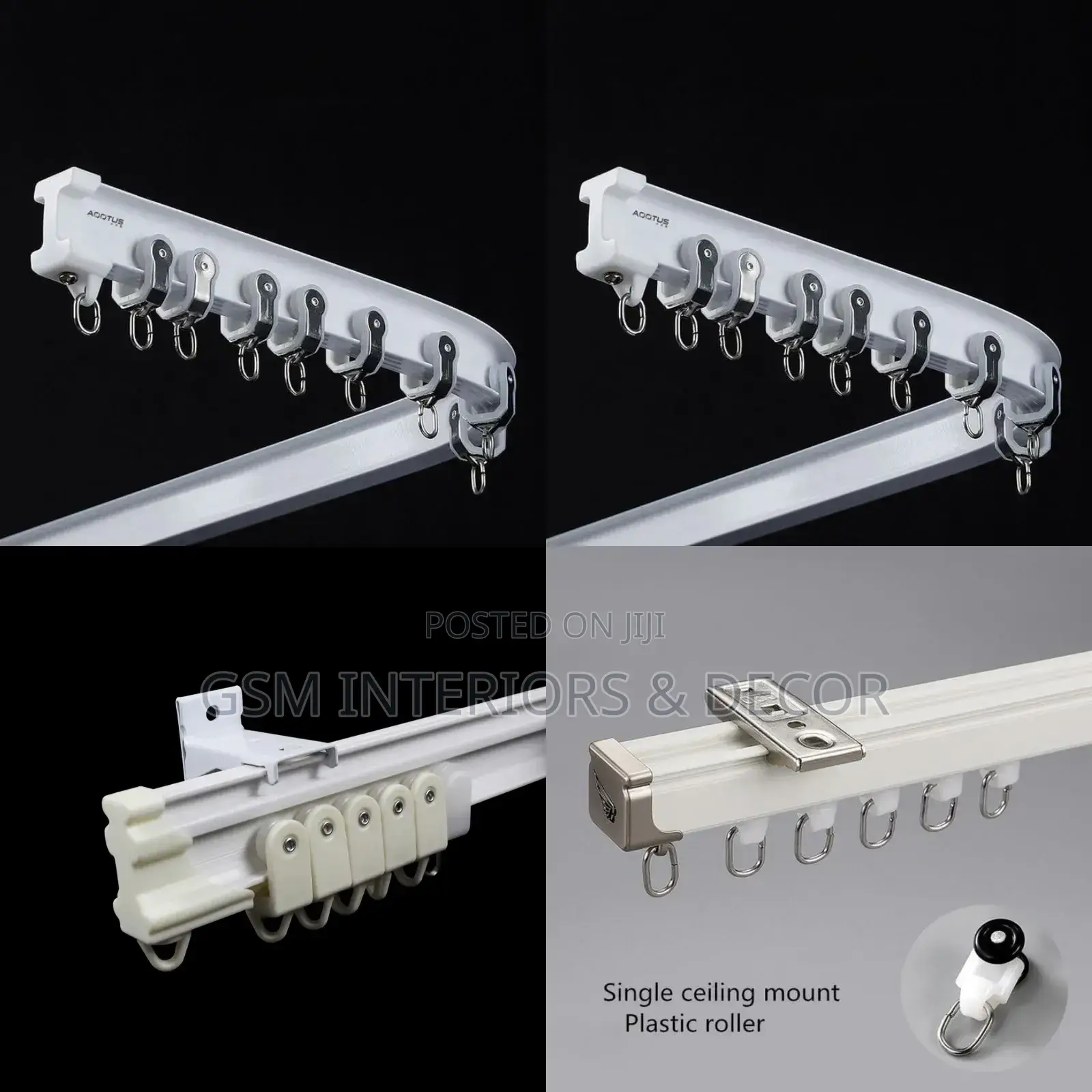 Bendable Aluminium Curtain Rails Curved Curtain Rails
