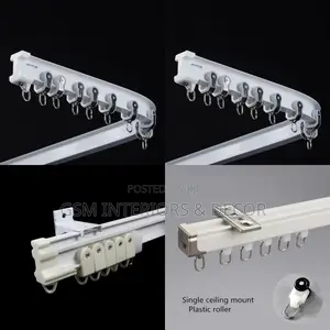 Bendable Aluminium Curtain Rails Curved Curtain Rails