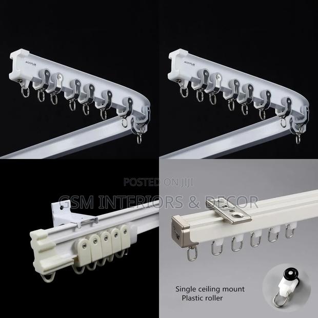 Bendable Aluminium Curtain Rails Curved Curtain Rails
