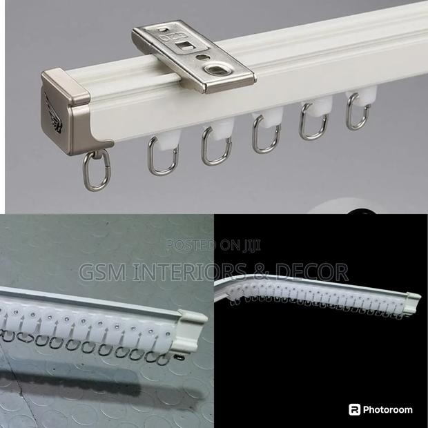 Complete Aluminium Bendable Curtain Rails and Rods