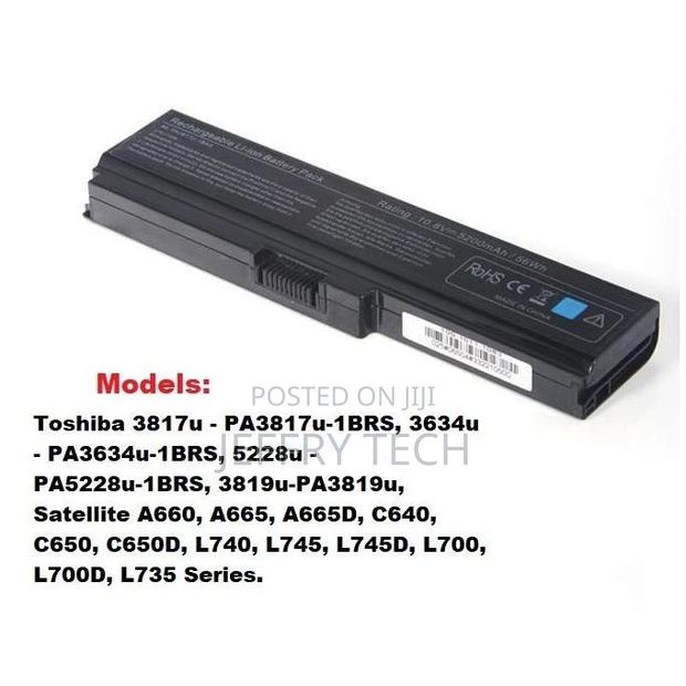 Replacement Battery for Toshiba A660, A665, A665d, C640, C65 - thumbnail 2