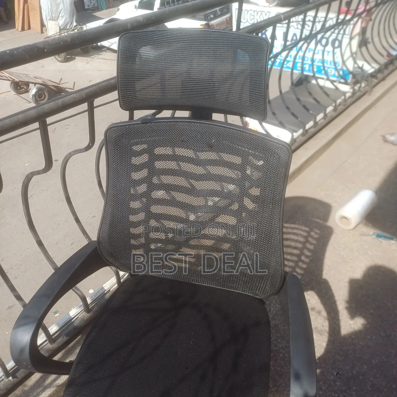 Headrest Black Office Chair