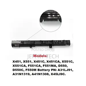 A41N1308 Battery for Asus X551ca, F551ca, F551ma