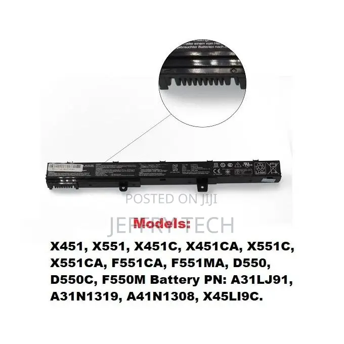 A41N1308 Battery for Asus X551ca, F551ca, F551ma