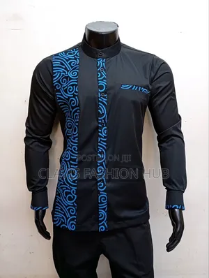 Black Mystique Long Sleeved Shirt Ready Made