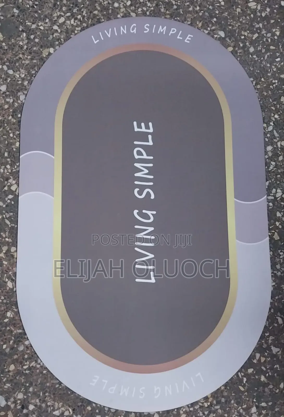 Oval Rubber Antslip Bathroom Mats