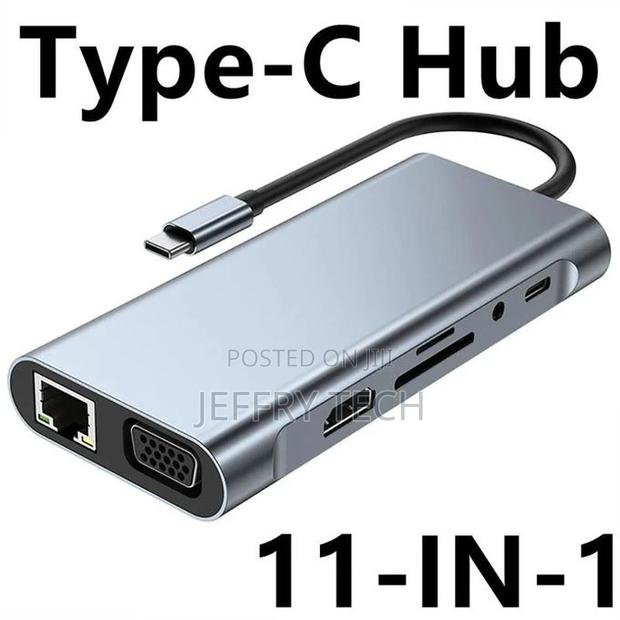 11-in-1 USB C Hub Docking Station Type C to HDMI Hub Adap