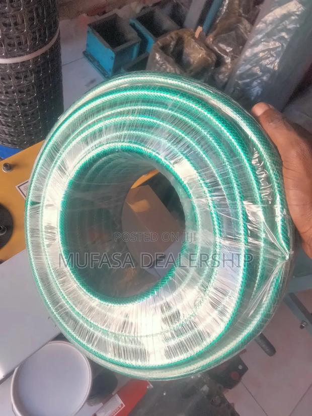Green Braided PVC Hose - main view