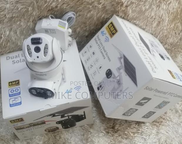 6MP Ubox Dual-Lens 4G Solar PTZ Camera With SIM Card Support - main view