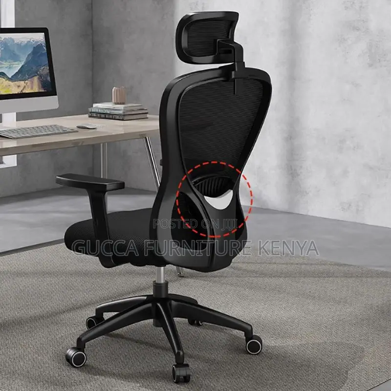 Office Chairs:High Back Swivel Mesh Movable Arms Office Seat