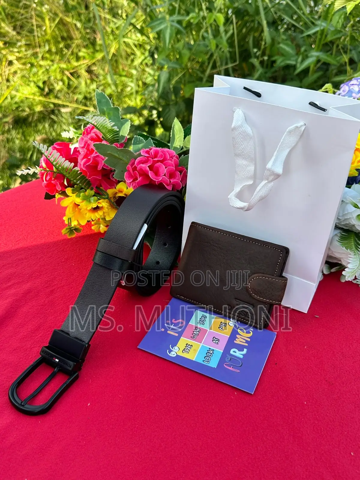 MEN VALENTINES Gift Set (Belt/Wallet/Card)