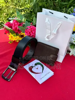 MEN VALENTINES Gift Set (Belt/Wallet/Card)
