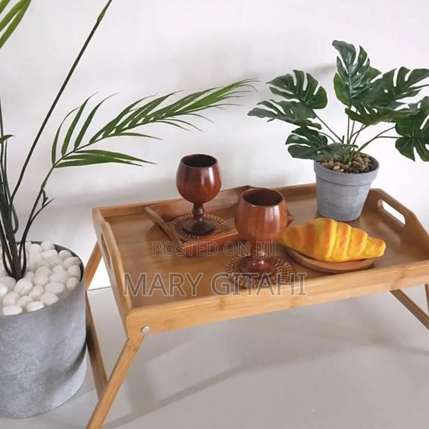 *Foldable Bamboo Tray