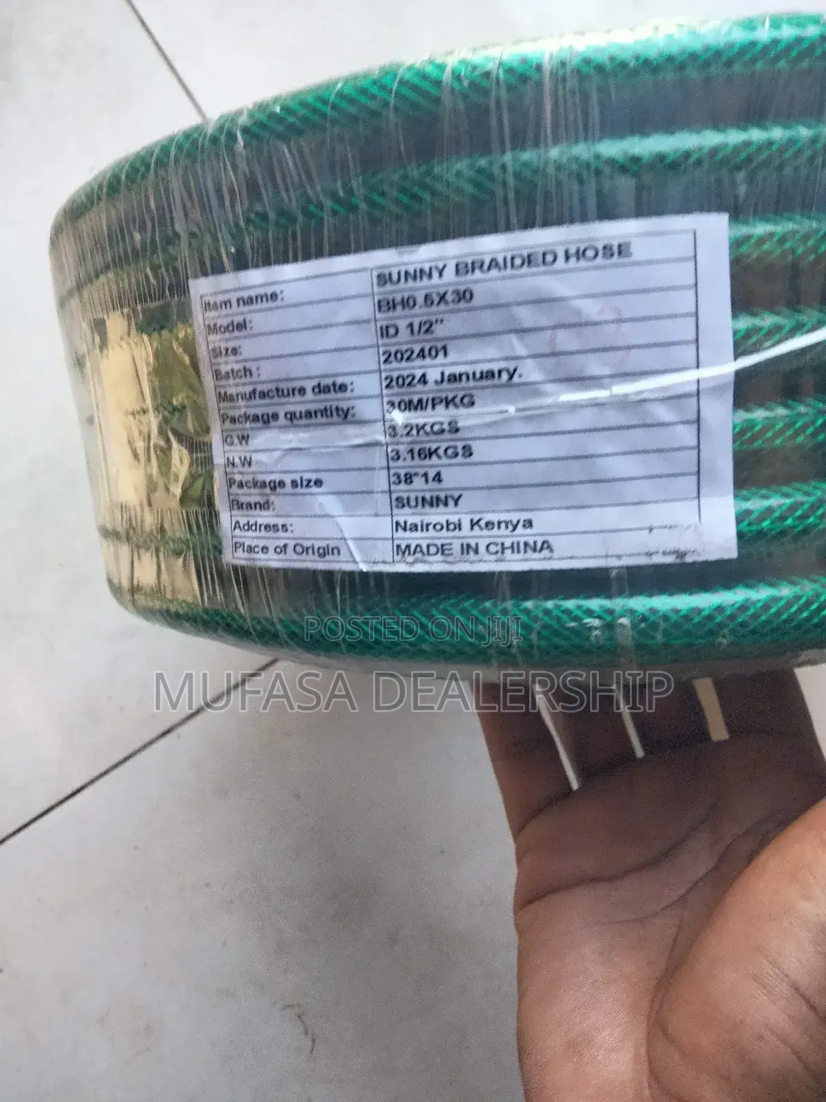 Green 1/2"Water Hose/Pipe