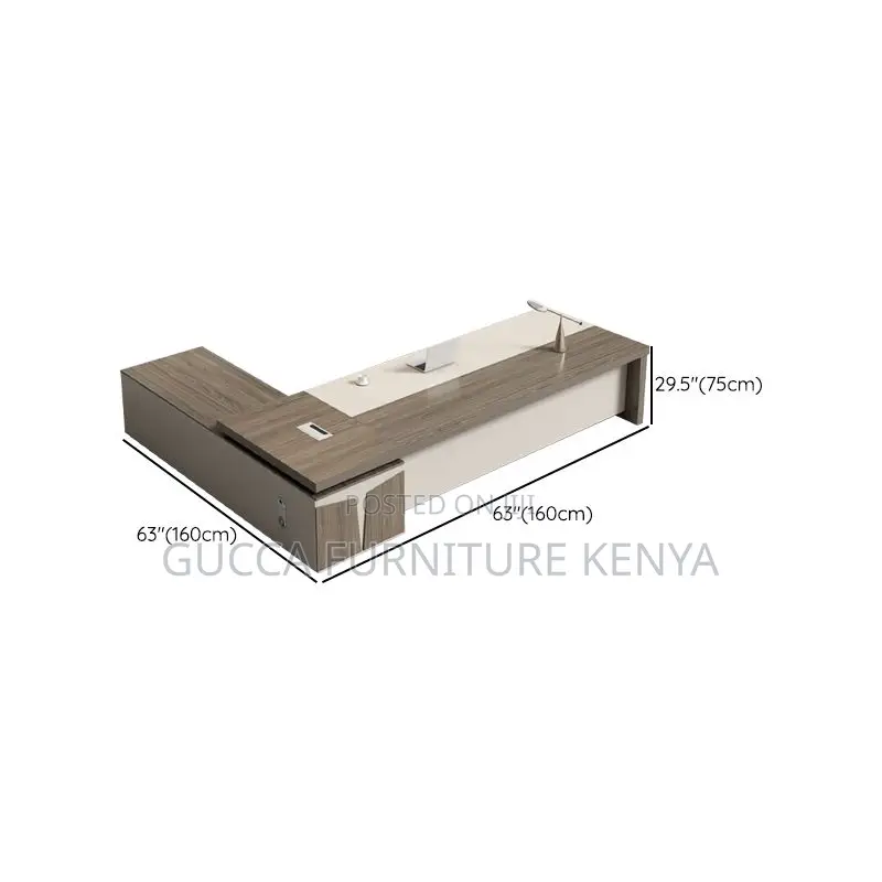Office Tables:1.6 Meters Executive L-Fashion Flexible Table