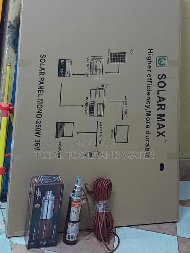 Solar Water Pump 250w 24v Plus Solar Panel 300watts Mono - main view