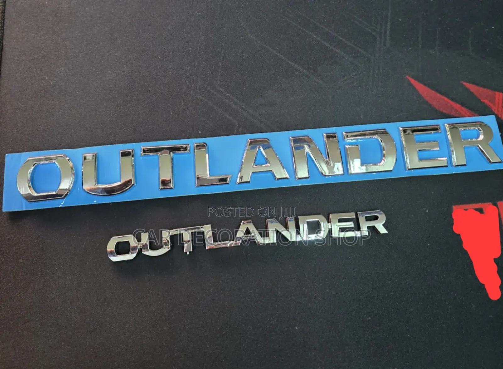 OUTLANDER Chrome Badges for Front Bonnet/Boot